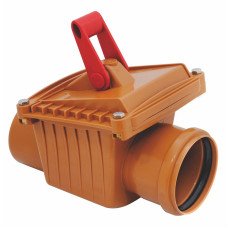 Клапан обратный 110 мм РЫЖИЙ нар.канализ.(2) VALFEX