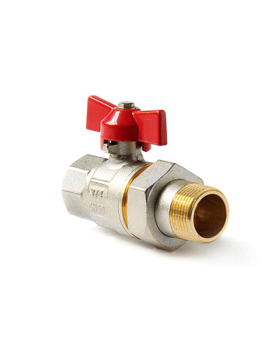 Кран шаровой с американкой 1 НИКЕЛЬViEiR(48/6шт), VIEIR