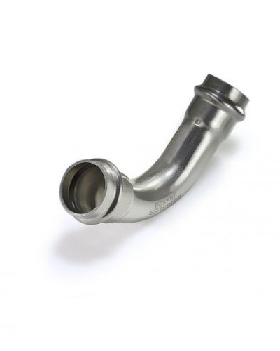 Двухраструбный пресс-угольник 45° из нержавеющей стали 35*35(5/25), TIM