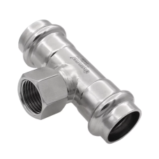 VPTF22422 Тройник с переходом на внутреннюю резьбу 22×3/4"×22  "VER-PRO" (28/4шт)