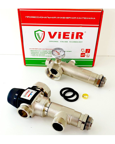 Насосно-смесительный узел для теплого пола 130мм 35-60 °СViEiR(10/1шт), VIEIR