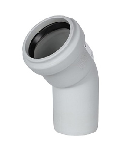 STOUT Отвод канализационный бесшумный D 058 45°