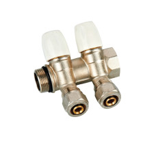 Кол.с регулир. вентилями и цан.1"х16-2 "ViEiR" (24/6шт)