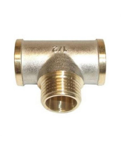 Тройник никелированная 2F*2F*2F(1/8), TIM