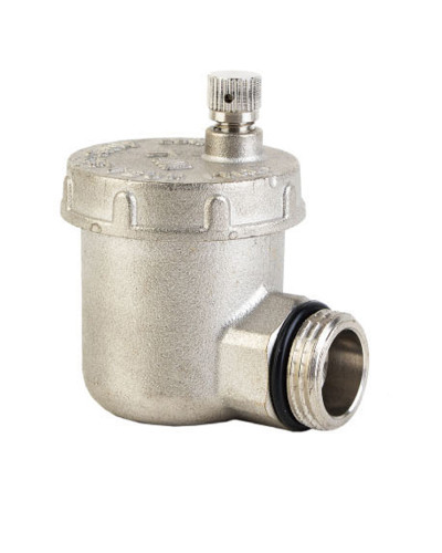 Авто-воздухоотводчик боковой, никелированная 1/2 (1/60), TIM