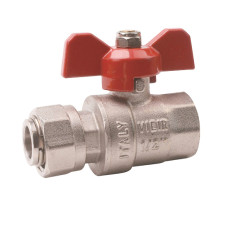 Кран прямой с накидной гайкой 1/2" "ViEiR"(112/14шт)