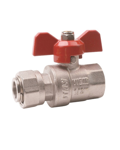 Кран прямой с накидной гайкой 1/2 ViEiR(112/14шт), VIEIR