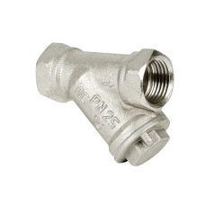 Фильтр сетчатый для ВОДЫ  1" ВР/ВР латунный под пломбу НИКЕЛИР-Й VALFEX 46Б5фт1 (40/10)