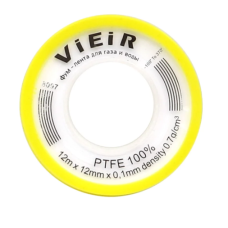 Фум лента МАЛЕНЬ. БЕЛАЯ (12м x12мм x0,1мм x0.7g/cm3) "ViEiR"(1000/10шт)