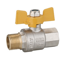 Кран газовый 1/2  г. х ш. (бабочка)" ViEiR"(112/14шт)