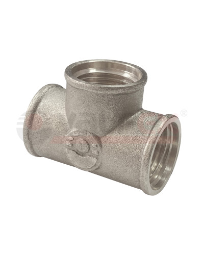 Тройник НИКЕЛИРОВАННЫЙ VALFEX ВР-ВР-ВР 1/2 (100/10), Valfex