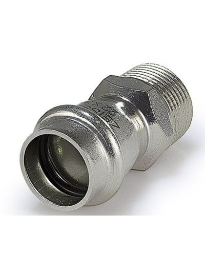 Пресс-фитинг из нержавеющей стали с наружной резьбой  15mm*3/4(5/120), TIM