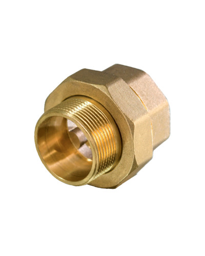 Муфта американка для прямого соединения с плоской прокладкой  никелированная  11/4г/ш(4/24), TIM