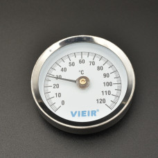 Термометр накладной с пружиной 0-120"С "ViEiR"(100/1шт)