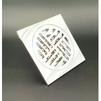 Трап угловой с сухим затвором150*150 мм ЛАТУНЬ  "VIEIR" (40шт)