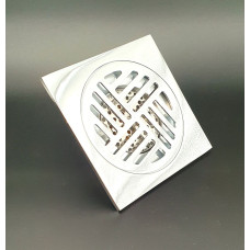 Трап угловой с сухим затвором150*150 мм ЛАТУНЬ  "VIEIR" (40шт)