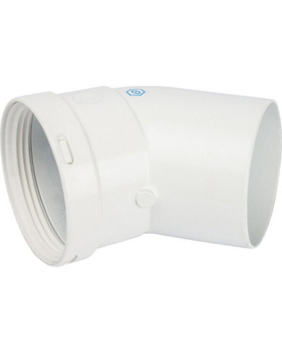 STOUT Элемент дымохода отвод 45° п/м DN80