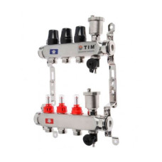 Кол-ая группа из НЕРЖ с расх. 1", без кранов 3вых (КВАДРАТ)