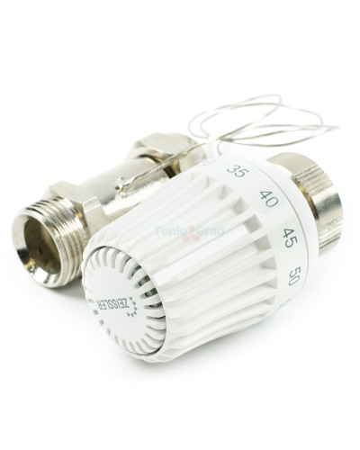 Термостатическая головка  с выносным проточным сенсором (20 - 60 °C) 3/4 EK(1/50), TIM