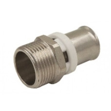 Пресс-фитинг с переходом на наружную резьбу никелированный 16*1/2(35/280)