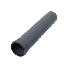 Труба BASE ф 50 с раструбом L=0.75 м, вн.канализ.толщ.ст.1.8 (10) VALFEX