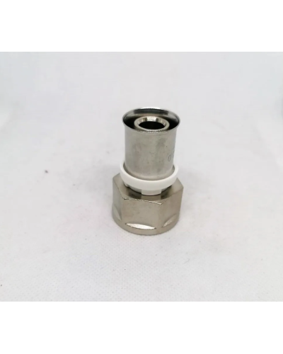 Пресс-фитинг с переходом на внутреннюю резьбу  никелированный 20*1/2(30/240), TIM