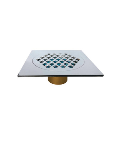 Трап прямой с сухим затвором150*150 мм ЛАТУНЬ  VIEIR (40шт), VIEIR