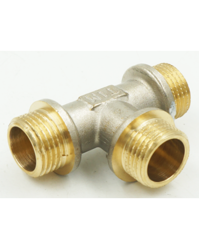 Тройник никелированная 3/4F*3/4M*3/4F(5/40), TIM