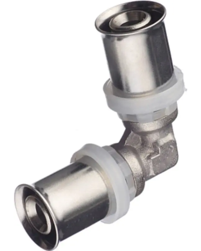 Пресс-фитинг. Уголок никелированный 20 * 20(15/120), TIM