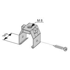 Установочный элемент с резьбой м8