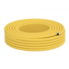 Труба гофр из нерж стали.отожженная в оболочке желтая 20A (30м)