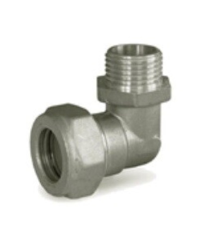 Угольник труба-нар.резьба (никелированный) 20*3/4(10/60), TIM