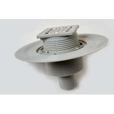 Трап для душевой с сухим затвором .прямой выпуск 10*10