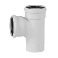 Тройник двухраструбный 58х58/87°, Светло-серый RAL 7035, Ostendorf Skolan dB 332400"