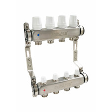 Блок колл. НЕРЖ с ручн. регулир. клап. 1"х 3 вых Евроконус 3/4" VALFEX (2) К