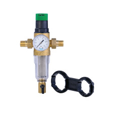 JC158-N Фильтр с ред.1/2" для хол. воды СТЕКЛО(10/1шт)