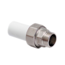 Муфта комб.разъём.(американка) трубная с наружной резьбой 32x1/2" (80/20) (Valfex) БЕЛАЯ