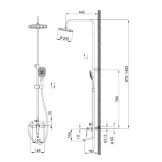 V333562 Душевая система (4/1шт)