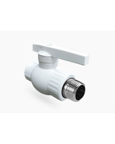 Кран шаровой комбинированный НР 32х1 (24/6) (Valfex) БЕЛЫЙ ВАЛФ-РУС, Valfex