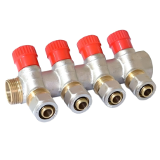 Кол. с регулир. вентилями и цан. 1"х16-5 "ViEiR"(10/2шт)