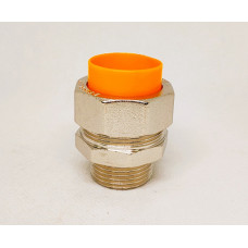 Муфта труба-нар.резьба   для газа (никелированная) 3/4*20(10/90)