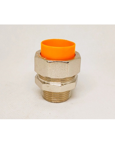 Муфта труба-нар.резьба   для газа (никелированная) 3/4*20(10/90), TIM