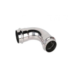 Двухраструбный пресс-угольник из нержавеющей стали 90° 28*28mm(5/30)