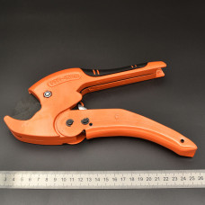 Ножницы ОРАНЖЕВЫЕ со съёмным лезвием для пластиковых труб"VIEIR"  (50/10шт)