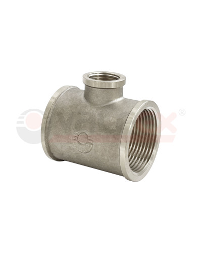 Тройник НИКЕЛИРОВАННЫЙ переходной VALFEX ВР 3/4х1/2х3/4 (60/10), Valfex