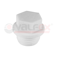 Заглушка резьбовая  25х3/4 (900/150) (Valfex) БЕЛАЯ