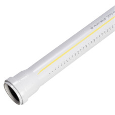 Труба ПП раструбная 58/4,0/1000 мм, Светло-серый RAL 7035, Ostendorf Skolan dB 332040"