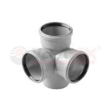 Крестовина двухпл.110/110/50 прав. вн.канализ. (25) VALFEX