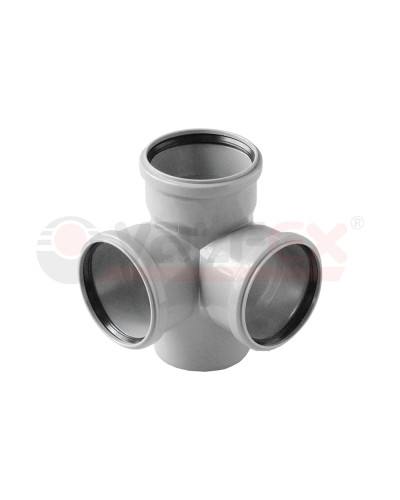 Крестовина двухпл.110/110/50 прав. вн.канализ. (25) VALFEX, Valfex
