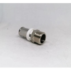 Пресс-фитинг с переходом на наружную резьбу никелированный 26*1(18/144)